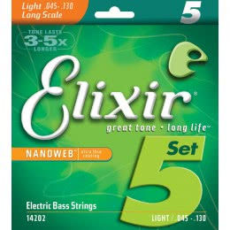 Фото Elixir 14202 Bass Nickel Plated Steel NanoWeb