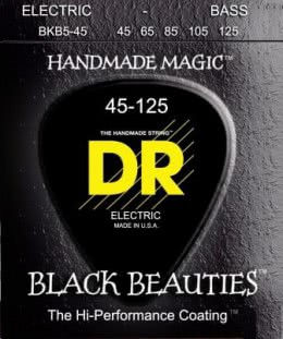 Фото DR Strings BKB5-45 Black-Coated