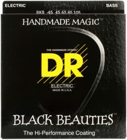 Фото DR Strings BKB-45 Black-Coated