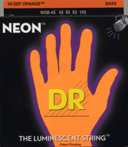 Фото DR Strings NOB-45 NEON HiDef Orange