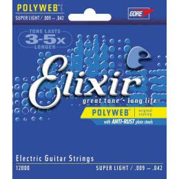 Фото Elixir 12000 Nickel Plated Steel PolyWeb