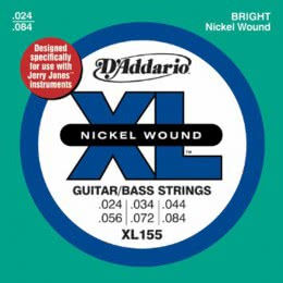 Фото J.D.Addario XL155 Nickel Wound Jerry Jones